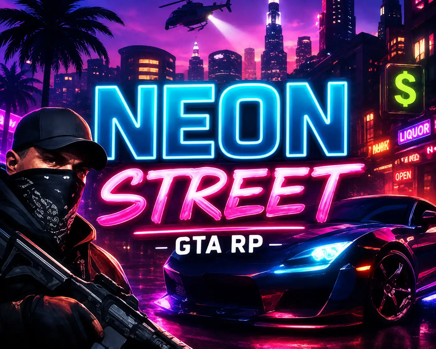 Projet FiveM Neon Street RP ・ serveur GTAV